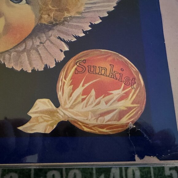 Authentic Citrus Farm Crate Label Cupid Sunkist - Picture 2 of 2